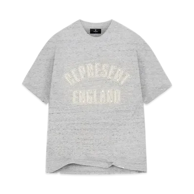 REPRESENT England Applique T-Shirt "Grey Marl"