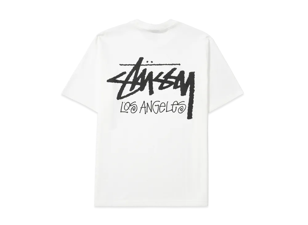 Stussy Stock Los Angeles Tee "White"