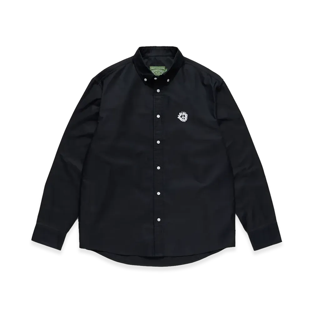DENIM TEARS Peace Wreath Oxford Shirt "Black"
