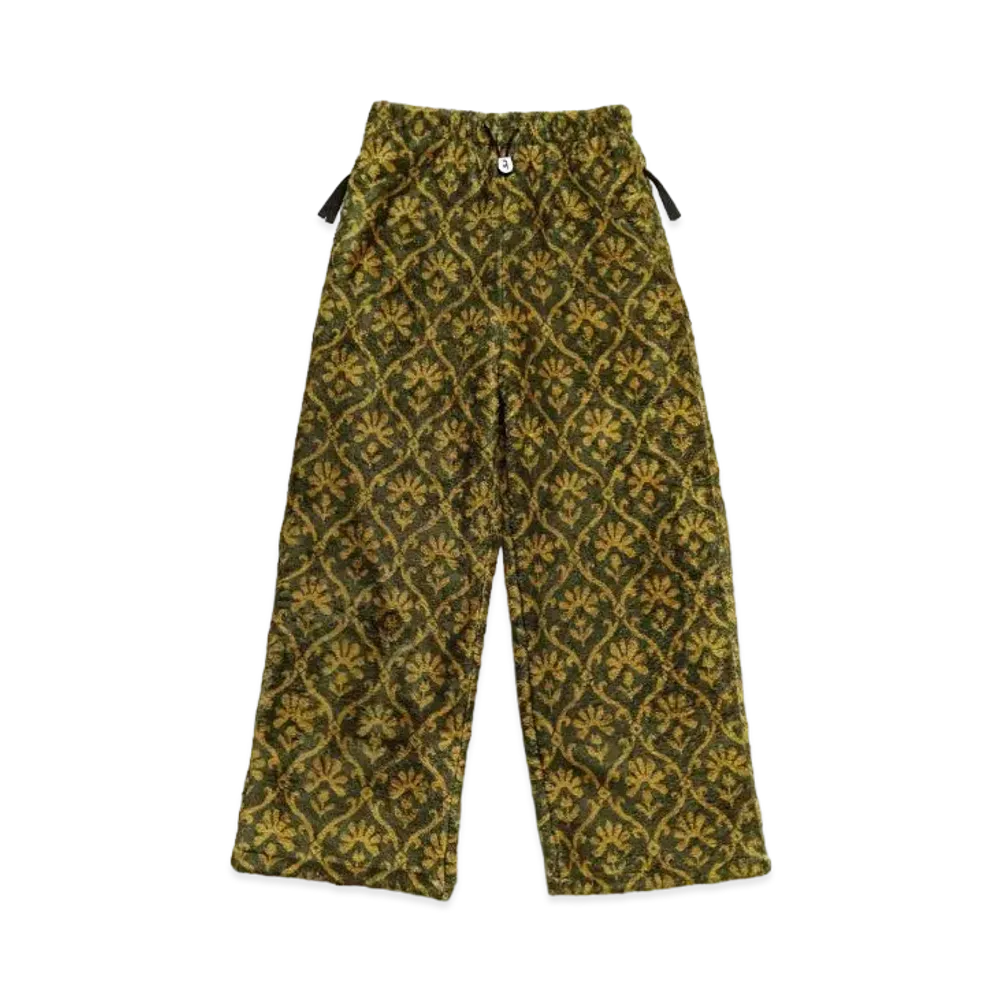 KAPITAL Yosemite Arabesque Fleece Easy Straight Pants "Khaki"