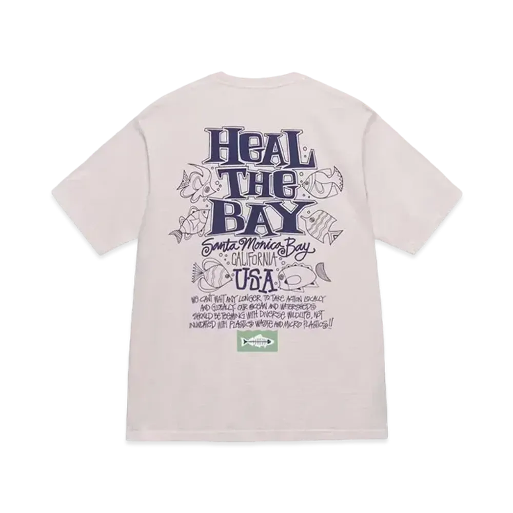 Stussy x Heal the Bay Ocean Pigment Dyed Tee "Blush"