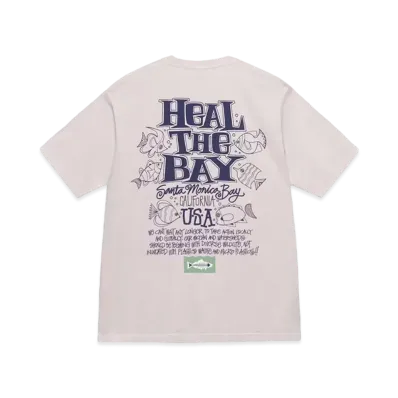 Stussy x Heal the Bay Ocean Pigment Dyed Tee "Blush"