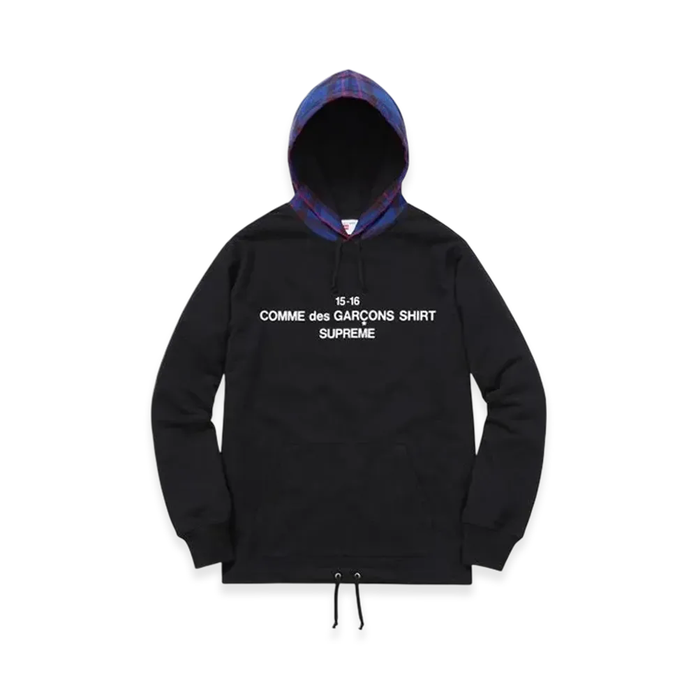 Supreme x Comme Des Garcons Hooded Sweatshirt "Black"