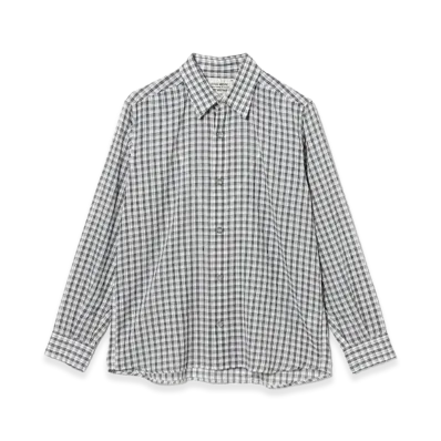 BEAMS FUTURE ARCHIVE Checkered Shirt "White"