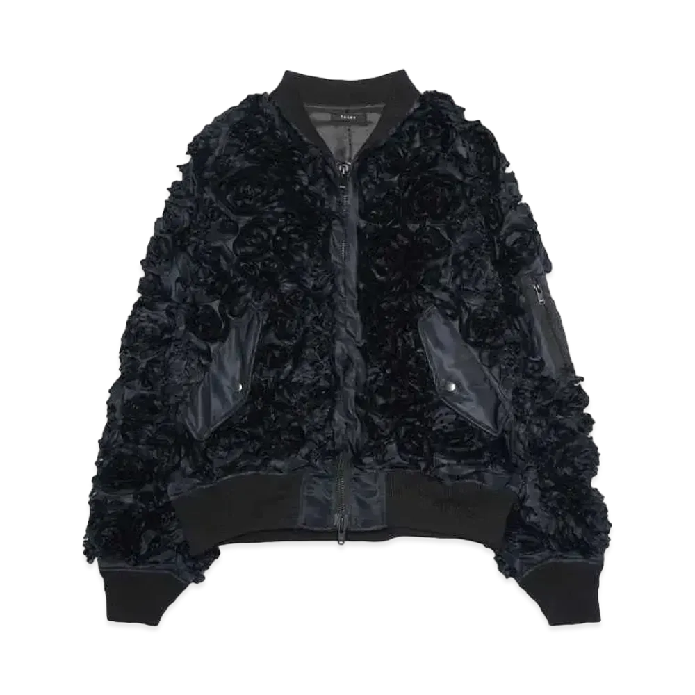 TAAKK ALL EMBROIDERY MA-1 "BLACK"