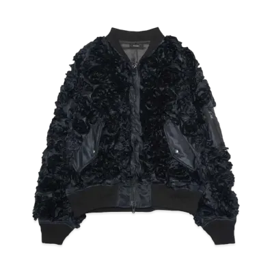 TAAKK ALL EMBROIDERY MA-1 "BLACK"