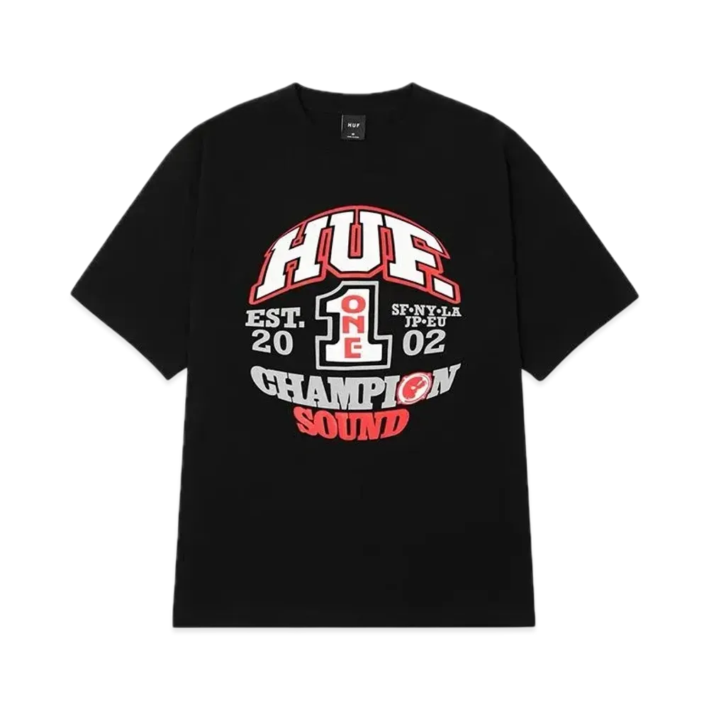 HUF Champion Sound Tee "Black"