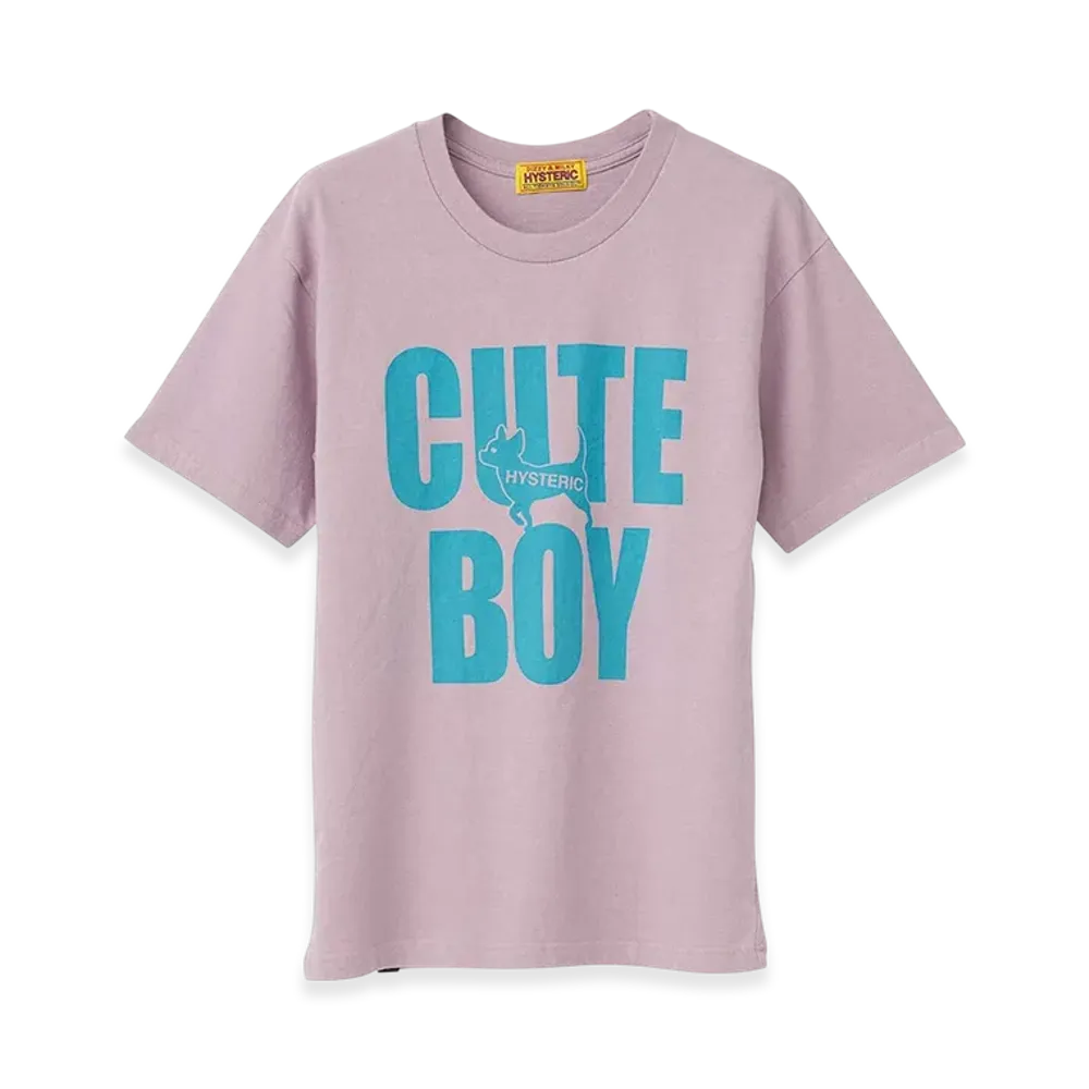 HYSTERIC GLAMOUR Cute Boy Tee "Purple"