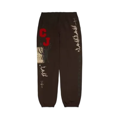 Travis Scott Cactus Jack CJ FLARE SWEATPANTS "Dark Brown"