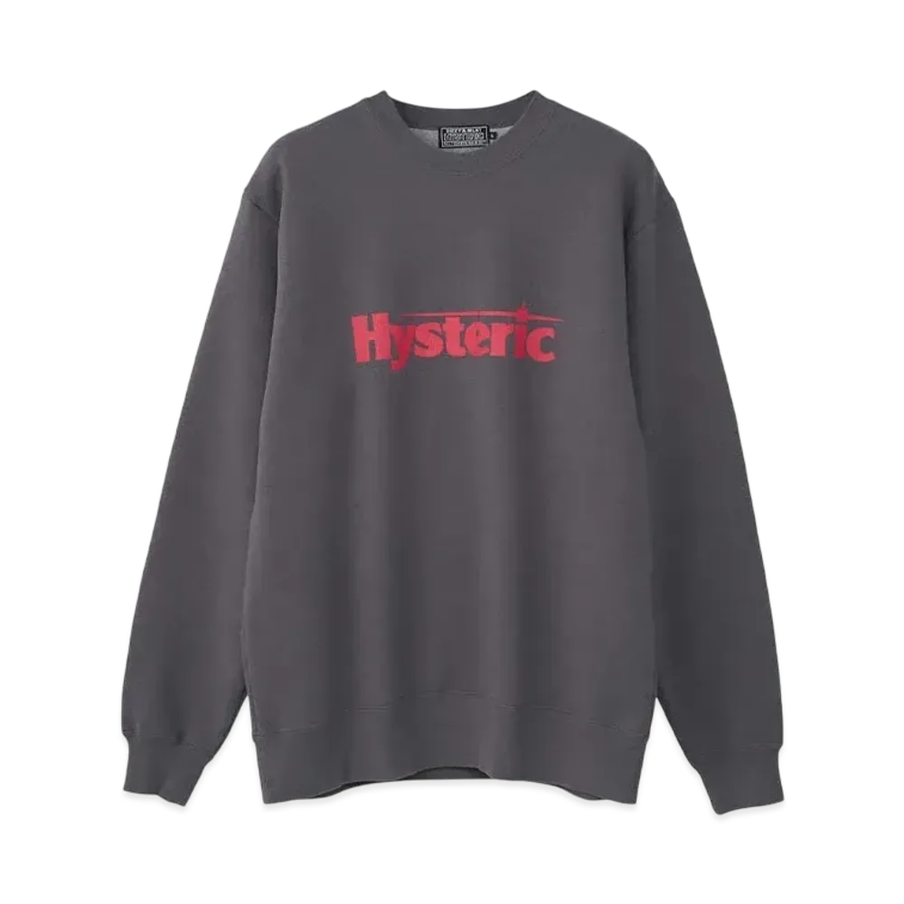 HYSTERIC GLAMOUR Flying V Sweatshirt "Charcoal Gray"