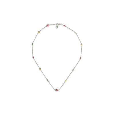 GUCCI Interlocking G Necklace Enamel Aged Finish "Multicolor"