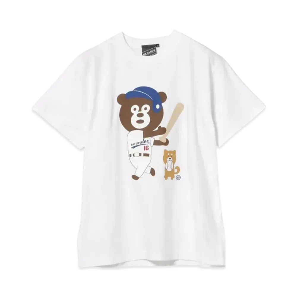 BEAMS Baseball Bear T-Shirt "White"