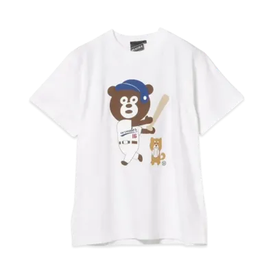 BEAMS Baseball Bear T-Shirt "White"