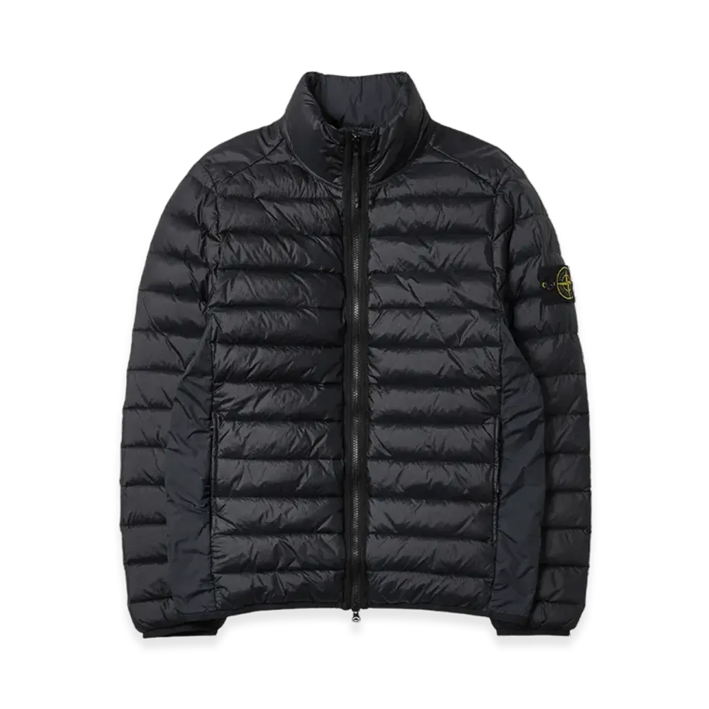 Stone Island 42924 Loom Woven Chambers Recycled Nylon Down-TC Hooded Jacket with Anti Drop - 24FW "Navy Blue"