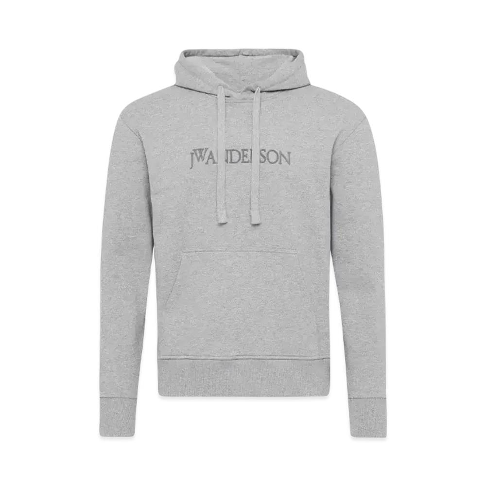 JW ANDERSON Logo Embroidered Hoodie "Gray"