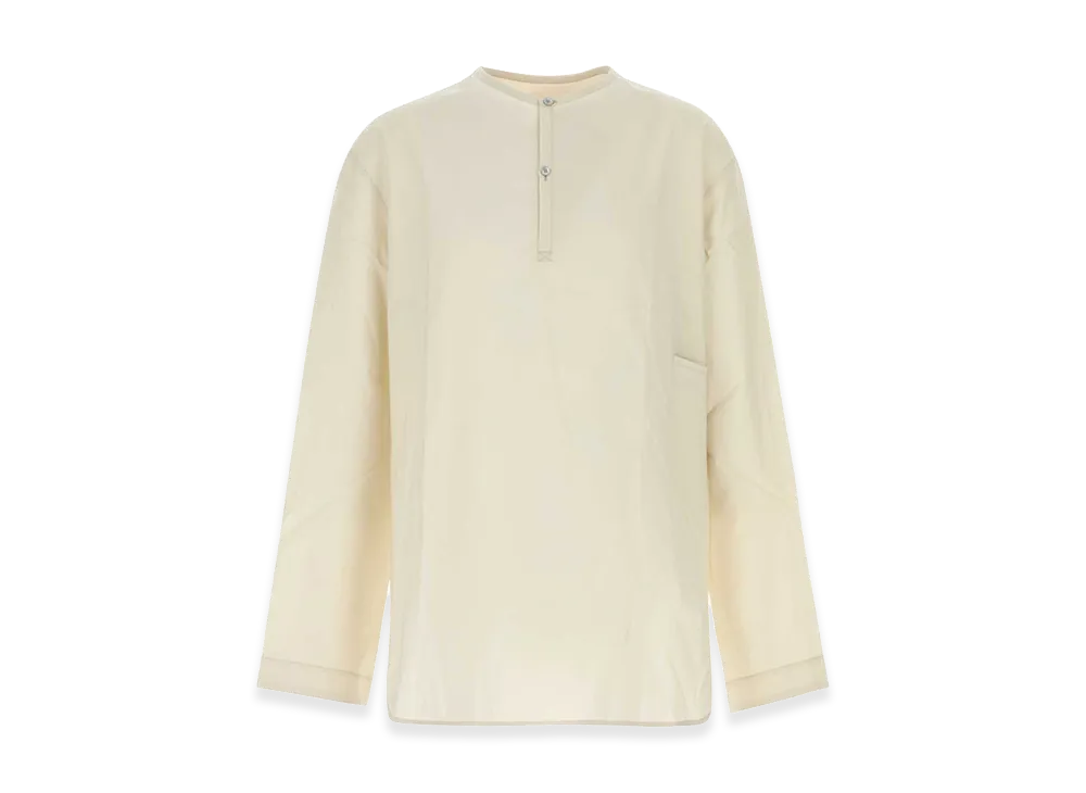 LEMAIRE Poplin Vareuse Shirt "Beige"