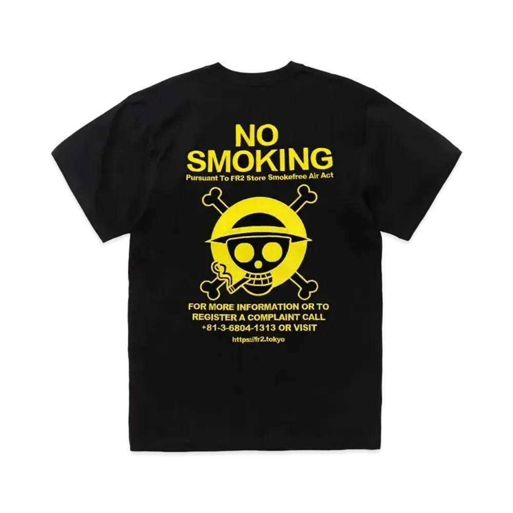 FR2 x ONE PIECE Collaboration Pirates Embroidery T-Shirt "Black"