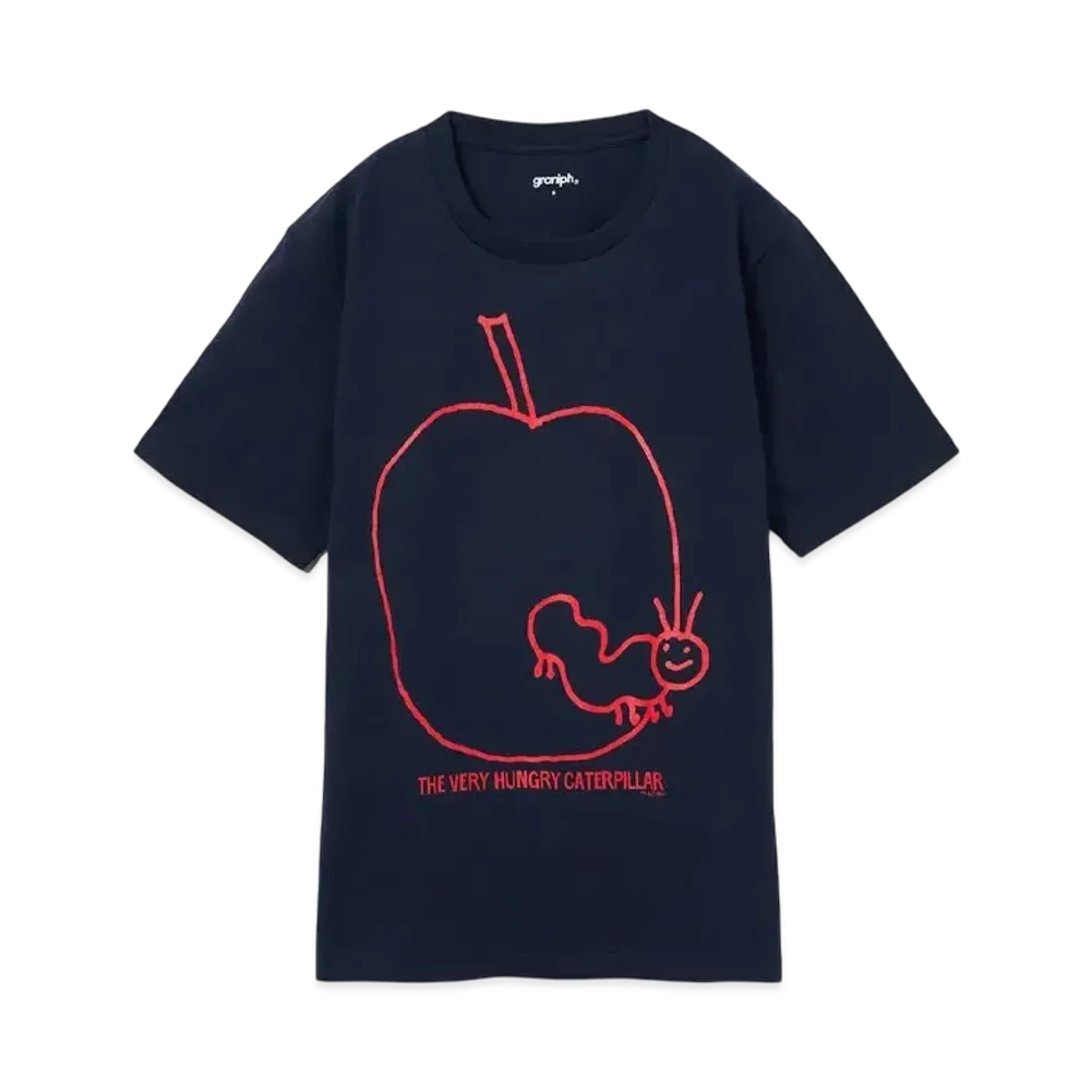 graniph x Eric Carle Sketch Apple T-Shirt "Navy"