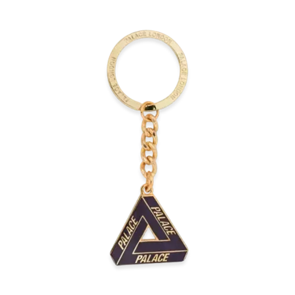 PALACE Tri-Ferg Keyring "Purple Gold"