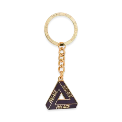 PALACE Tri-Ferg Keyring "Purple Gold"
