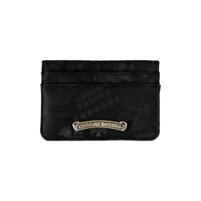 Chrome Hearts Double Side Multi Motif Card Case "Black"