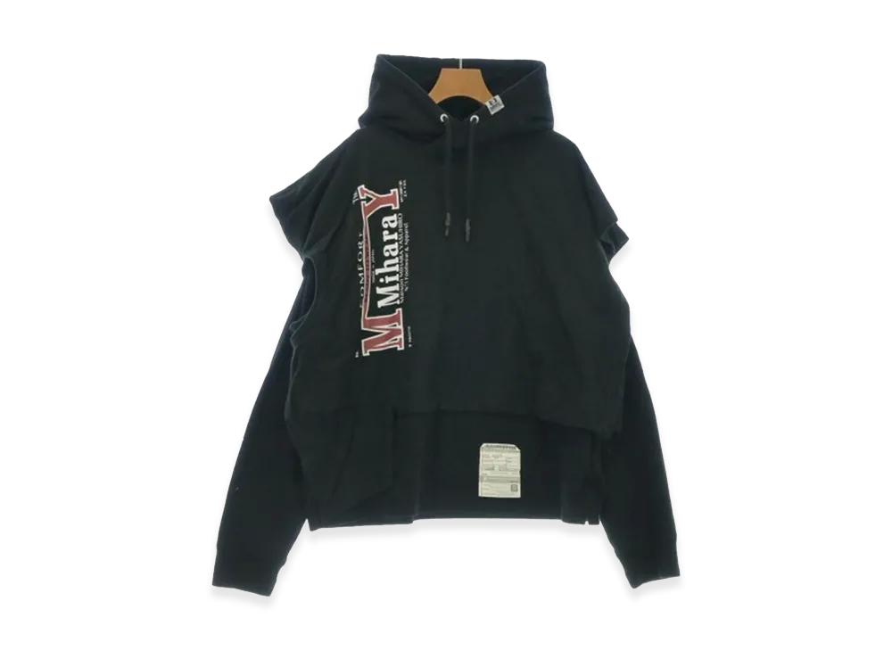 Maison MIHARA YASUHIRO T-shirt Docking Hoodie "Black"