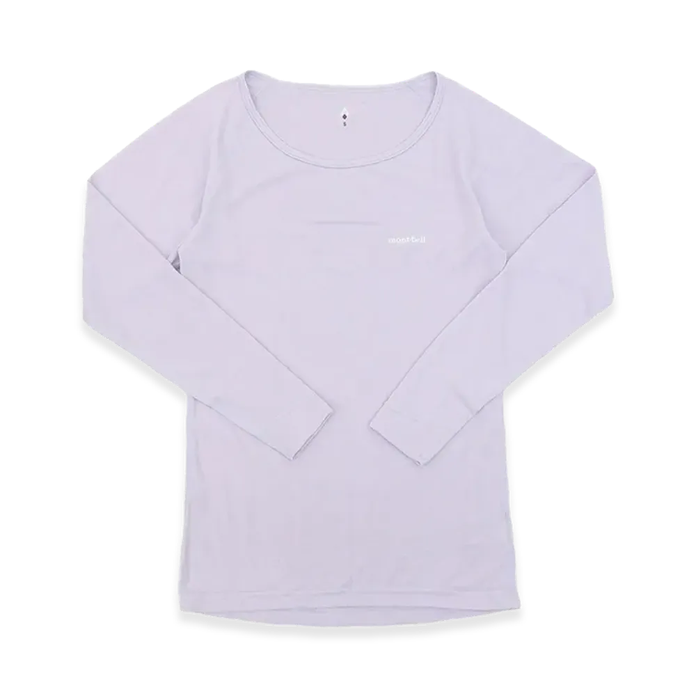 mont-bell Women's Geoline L.W. Round Neck Shirt "Lavender"