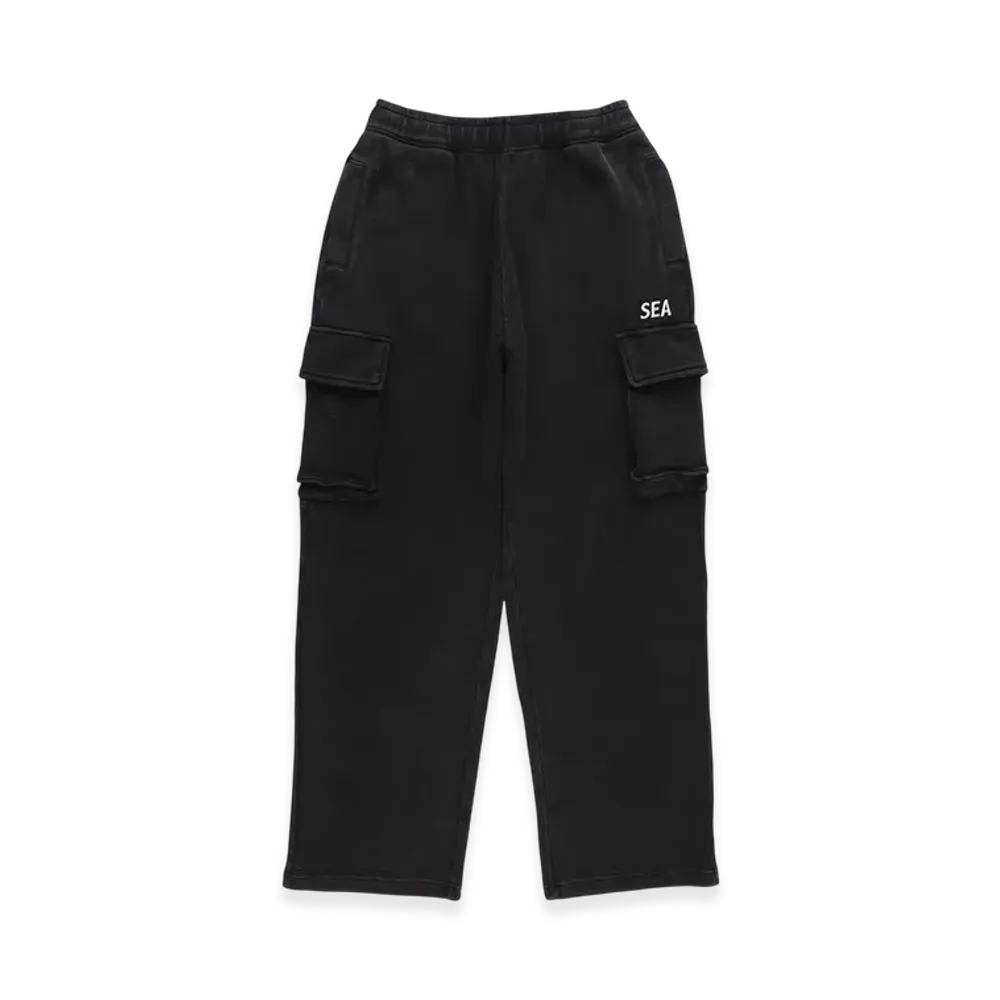WIND AND SEA Heavy Waffle Cargo Pants "Black"
