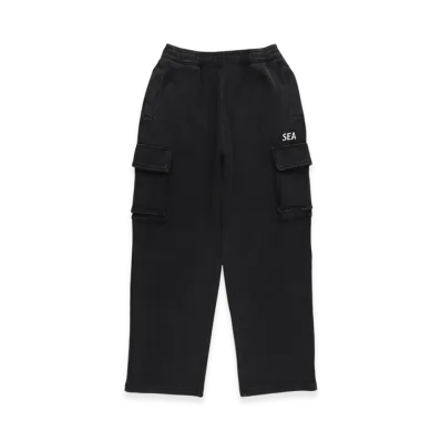 WIND AND SEA Heavy Waffle Cargo Pants "Black"