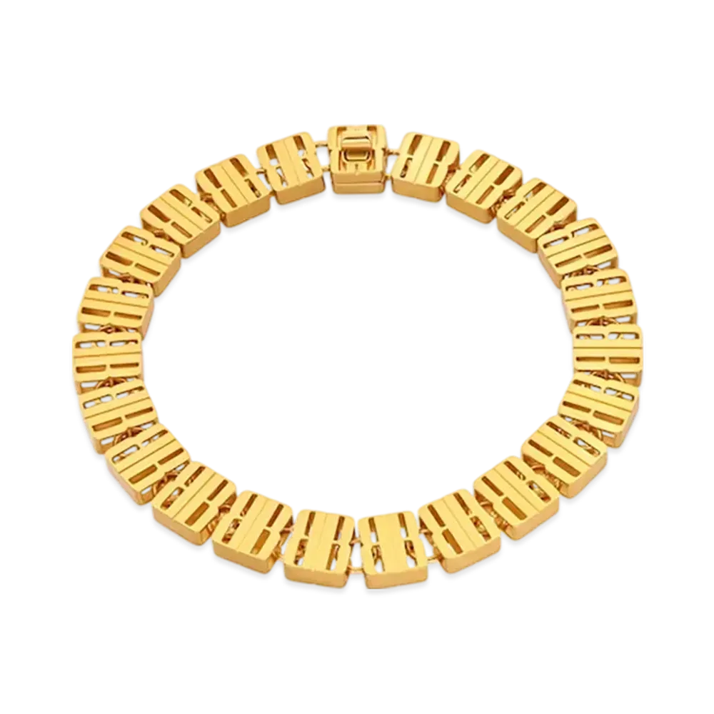 BALENCIAGA Nano Link Necklace "Gold"