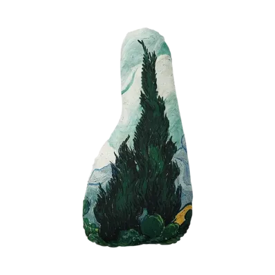 BANDAI "Ichiban Kuji" -Vincent van Gogh- B Prize Plant Cushion - Cypresses