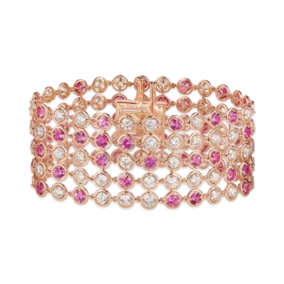 Van Cleef & Arpels Palmyre bracelet "18K Rose gold/Sapphire/Diamond"