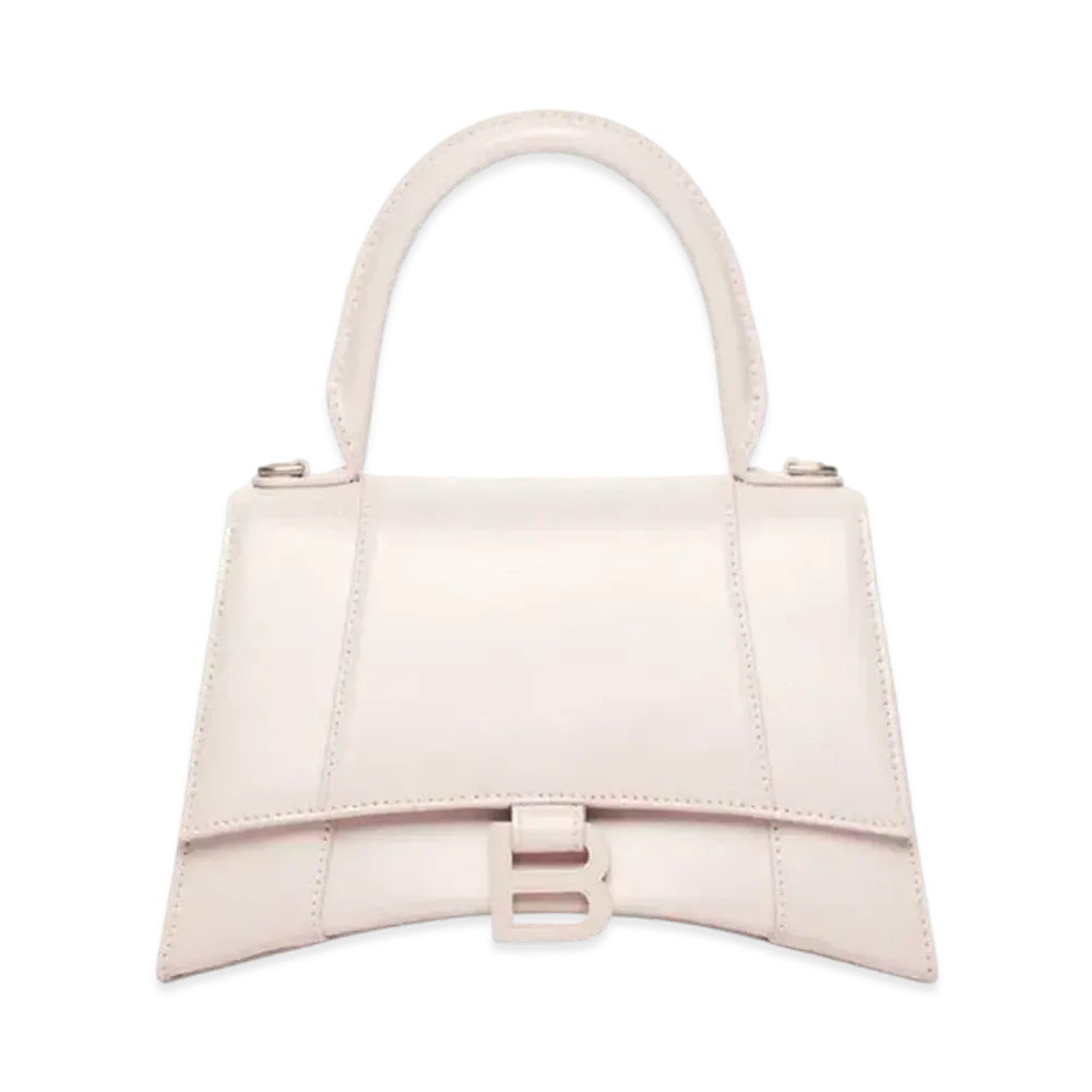 BALENCIAGA Women's Hourglass Small Top Handle Bag "Light Rose"