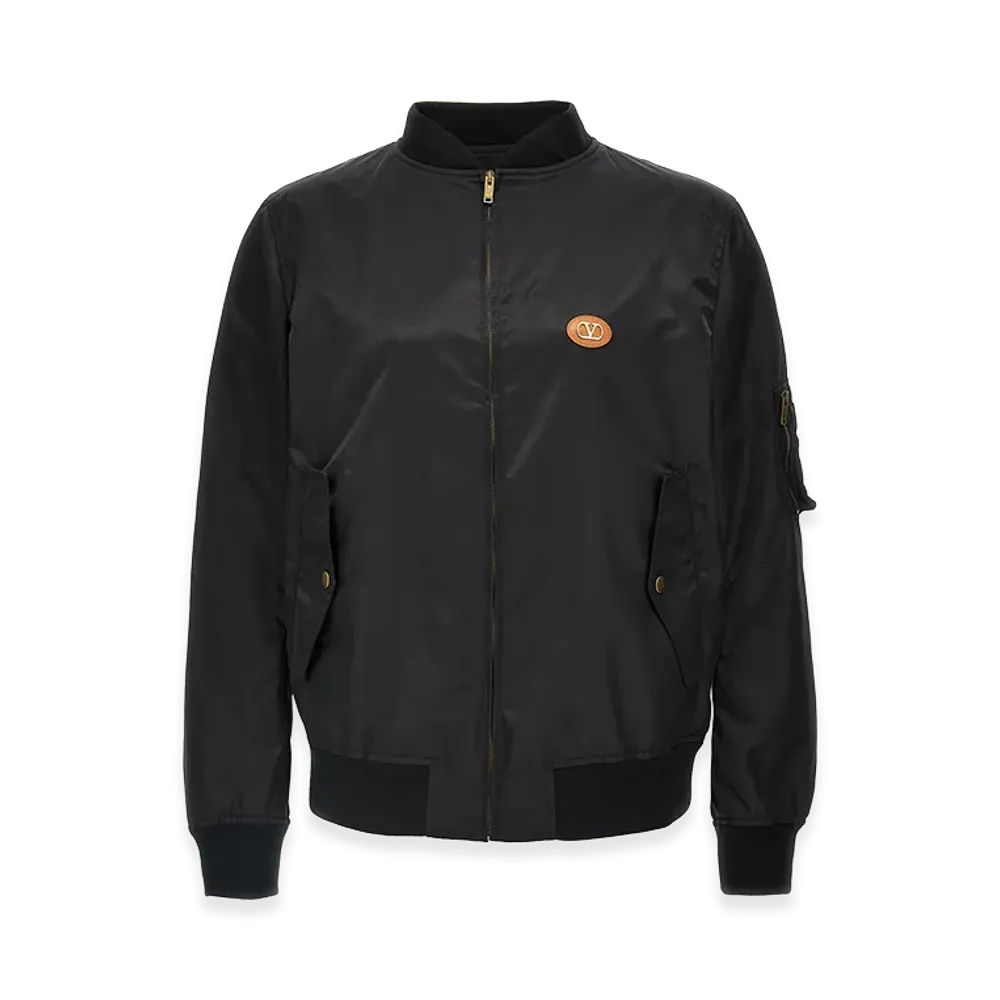 Valentino Garavani Logo Bomber Jacket "Black"