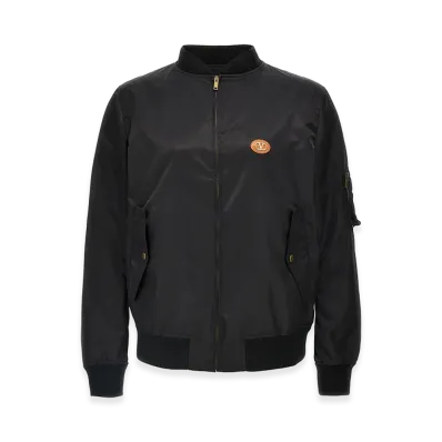 Valentino Garavani Logo Bomber Jacket "Black"