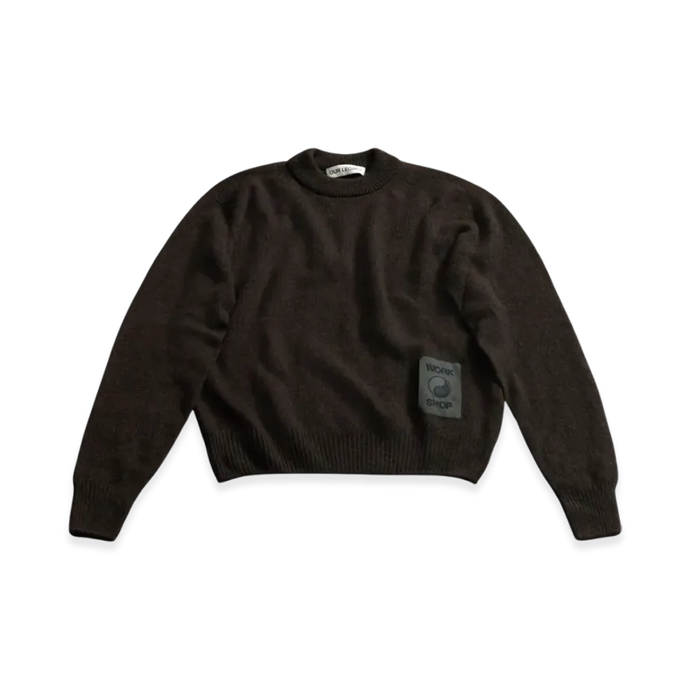 OUR LEGACY Knitted Roundneck "Brown Cashmere"