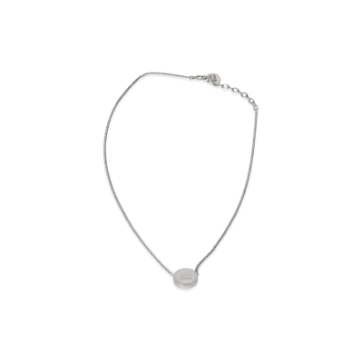 MIU MIU Metal Necklace "White"
