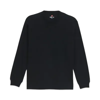 Hanes 2P BEEFY Long Sleeve T-shirt "Black"