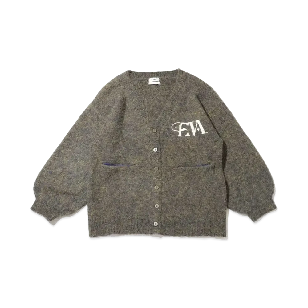 atmos pink x Evrys One Point Knit Cardigan "Navy"