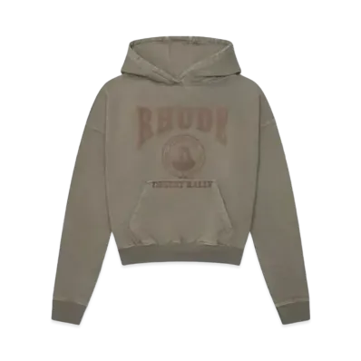 RHUDE Cropped Desert Valley Hoodie "Elephant"