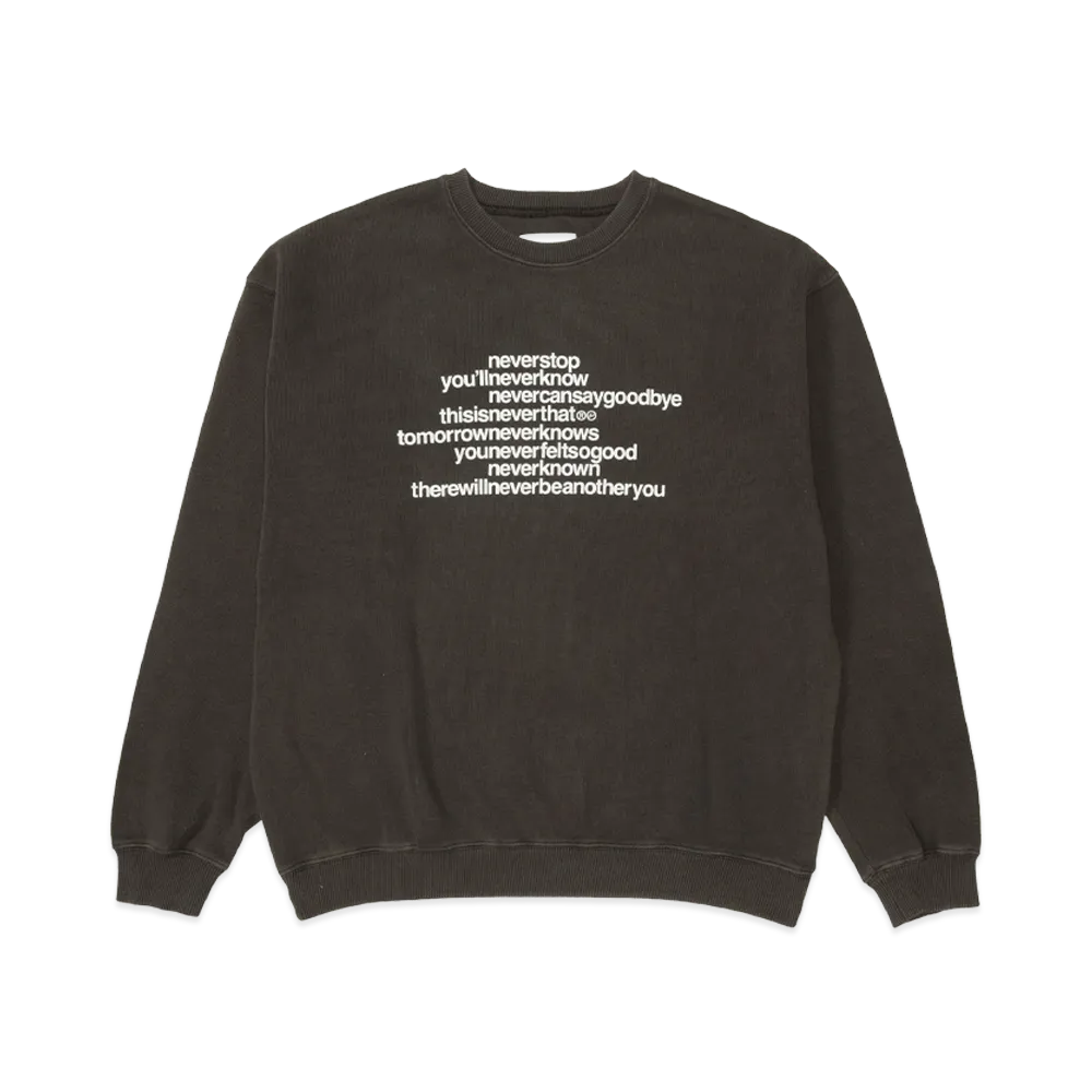 thisisneverthat x FRAGMENT Design Crewneck "Off Black"