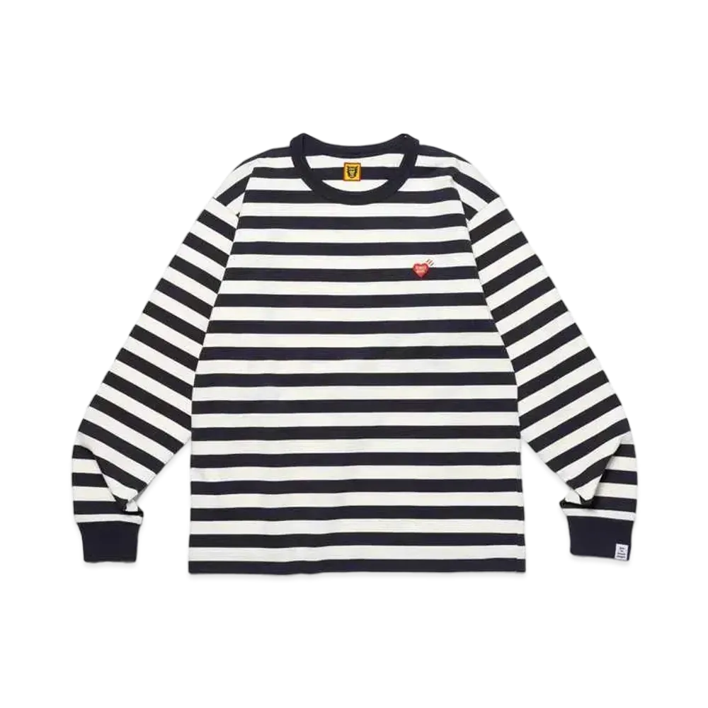 HUMAN MADE Striped L/S T-Shirt "Navy"