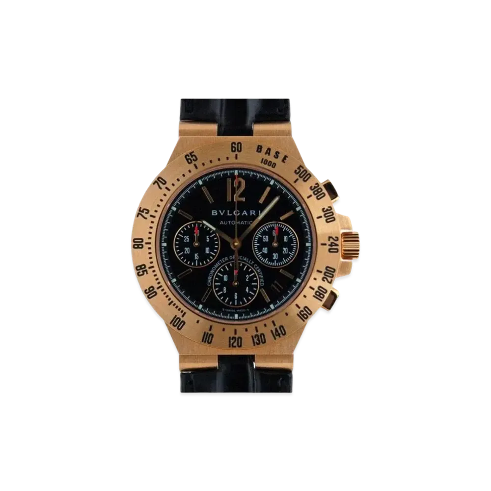 BVLGARI Diagono Tachymetric Chronograph "Black/Yellow Gold/Black"
