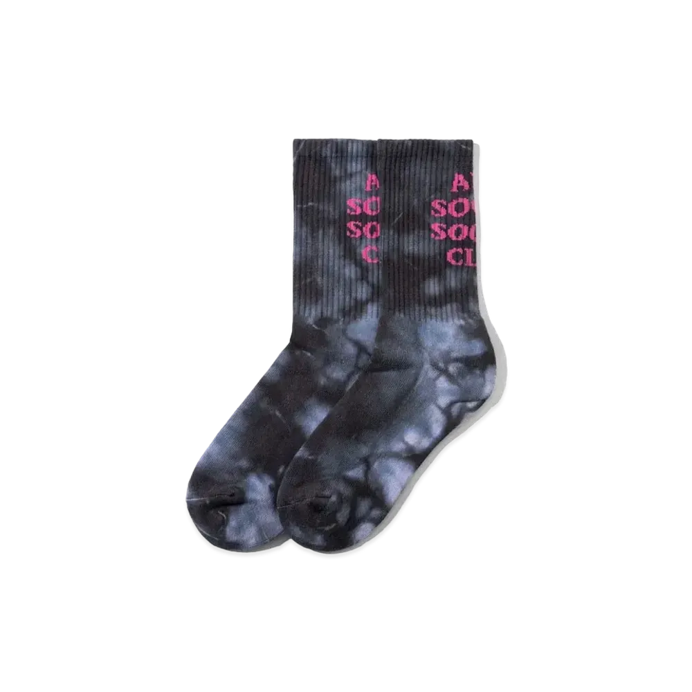 ANTI SOCIAL SOCIAL CLUB FA22 Call My Bluff Black Tie Dye Socks "Black"