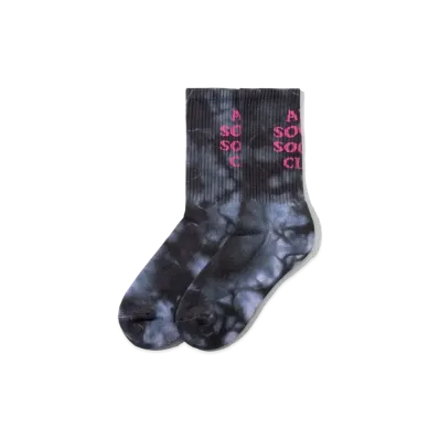 ANTI SOCIAL SOCIAL CLUB FA22 Call My Bluff Black Tie Dye Socks "Black"