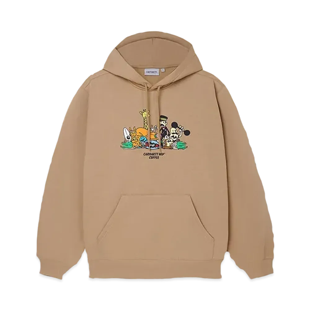 Carhartt WIP Hooded Coffee Sweatshirt "Ash Heather"