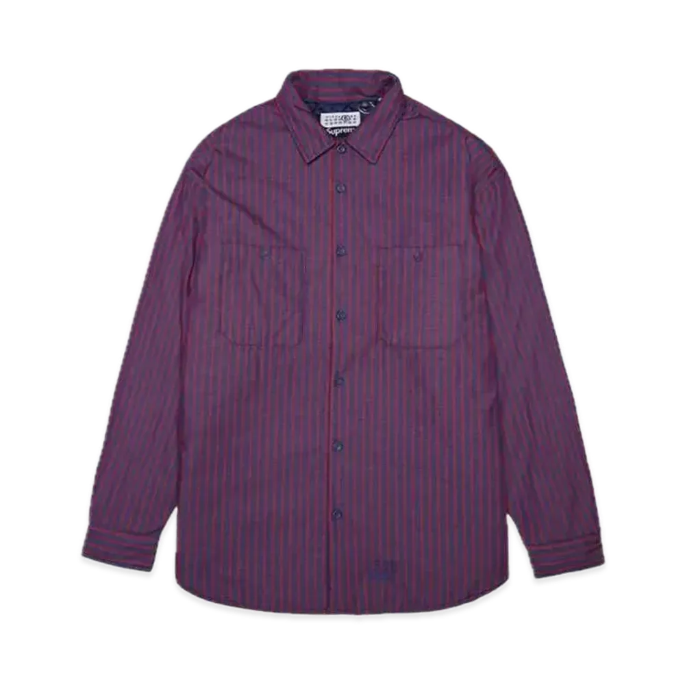 Supreme x MM6 Maison Margiela Padded Shirt "Stripe"