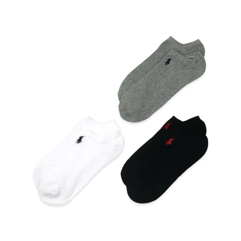 Polo Ralph Lauren 3 Pack Classic Foot Low Cut Polo Ghost Socks "Mix"