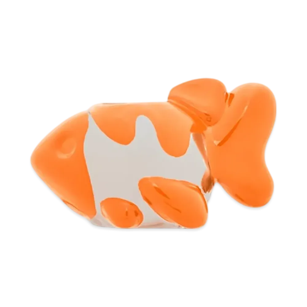 LOEWE Fish Dice "Silver/Orange"