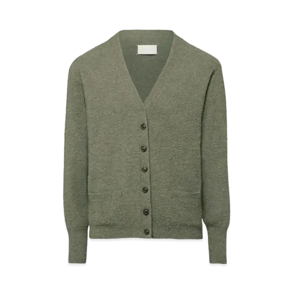 Maison Margiela Men's Cashmere Knit Cardigan "Moss Green"